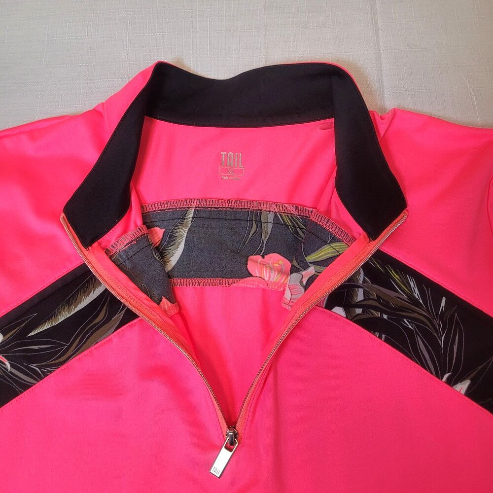 Tail Quarter Zip XL Multi Color Abstract Print Lot 2 Golf Tennis Performance Top - Picture 6 of 16